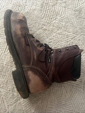 Men’s Red Wings Gore-Tex 2412 Brown Leather Steel Toe Work Boots